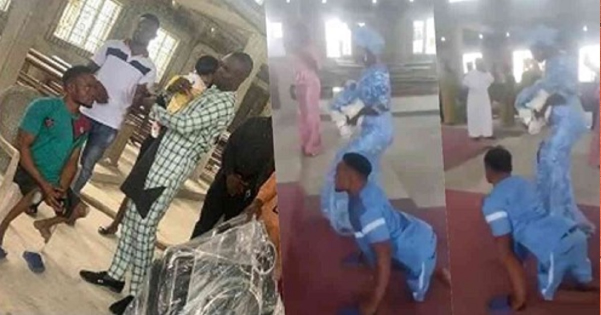 Good Samaritan gifts Physically-challenged man that danced joyfully on his child’s dedication a wheelchair
