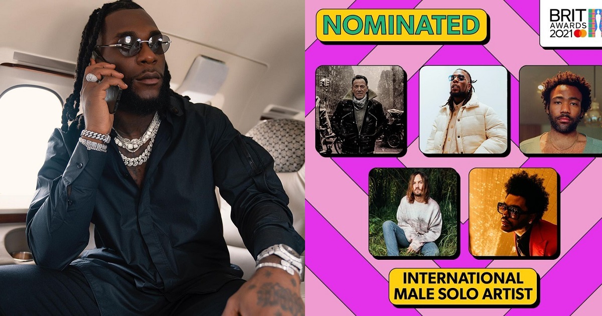 BRIT Awards 2021 : BurnaBoy has been nominated in the International Male Solo Artist category