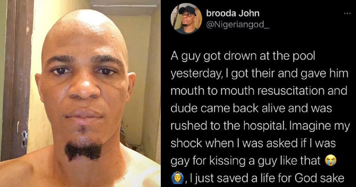 I was accused of being Gay because i gave a man “mouth-to-mouth” resuscitation – Good Samaritan cries out