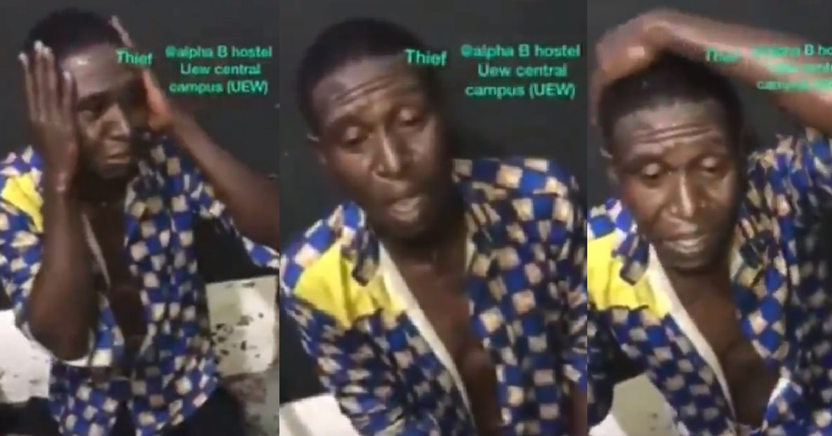 Thief asked to sing moments after he was caught (VIDEO)