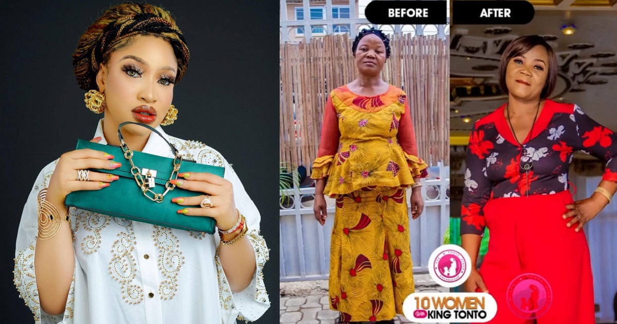 Tonto Dikeh transforms