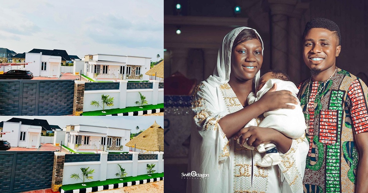 Comedian, MC Edo Pikin shows off his new house, dedicates it to his son (video)