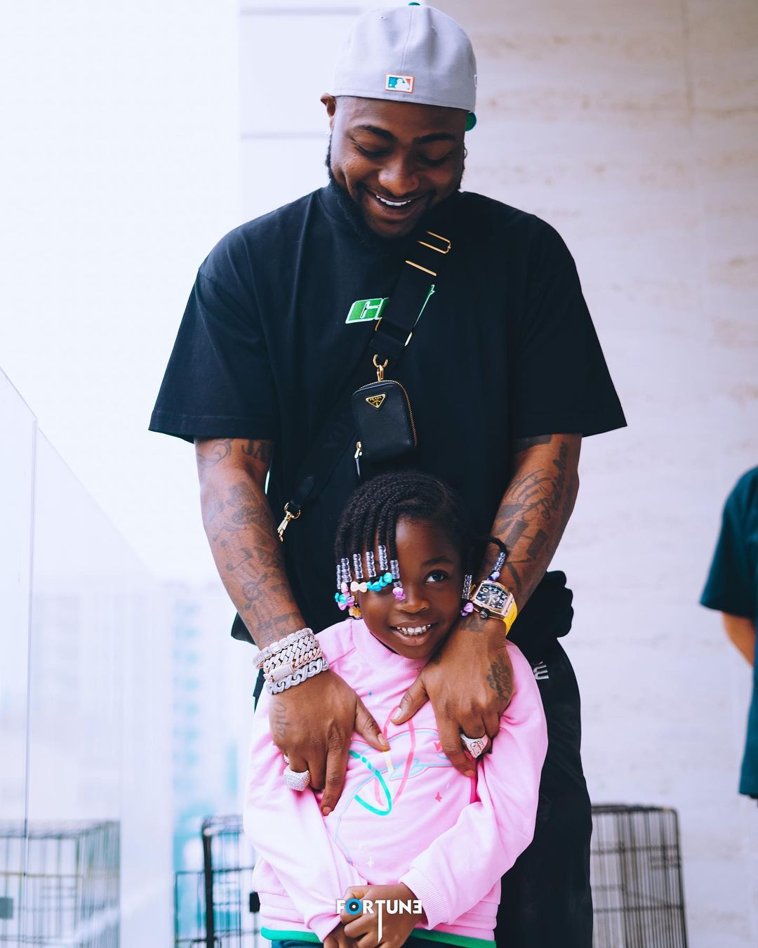 Davido gifts daughter, Imade a customized jewelry worth millions of naira 3 Davido gifts