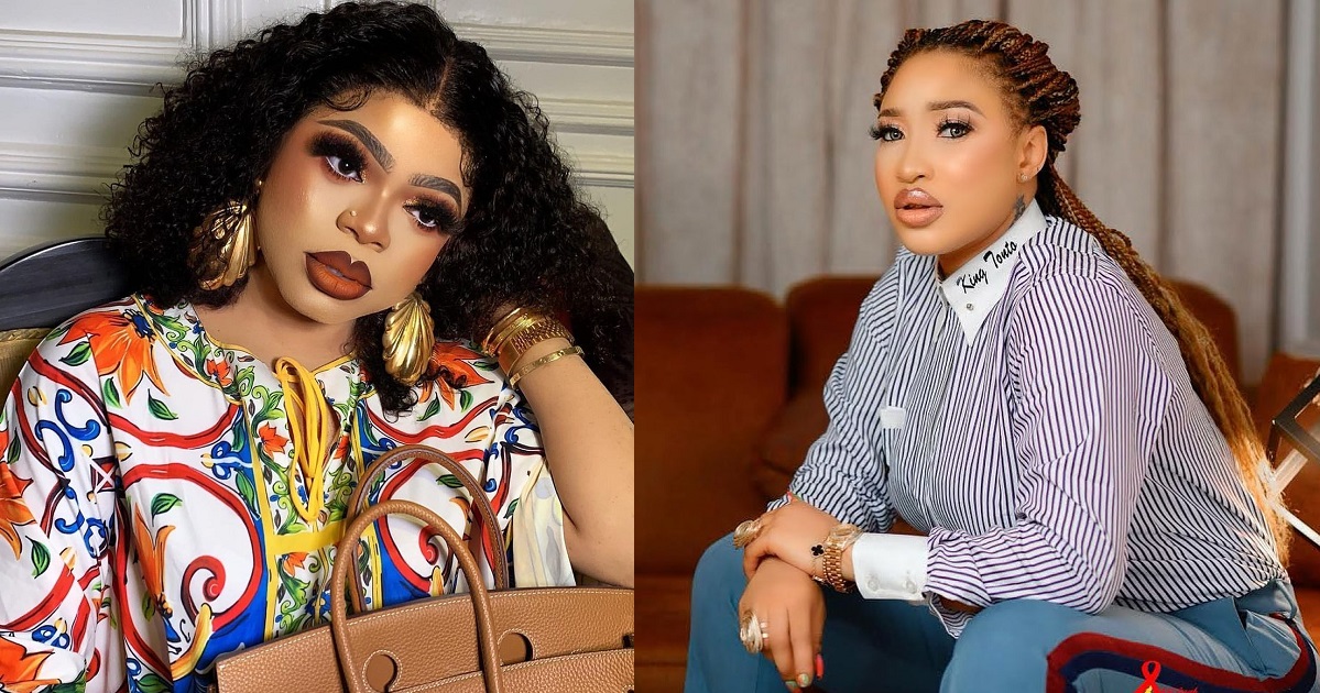 “Tonto you unfollowed me and I blocked you” – Bobrisky confirms he and Tonto Dikeh have taken a break from their friendship