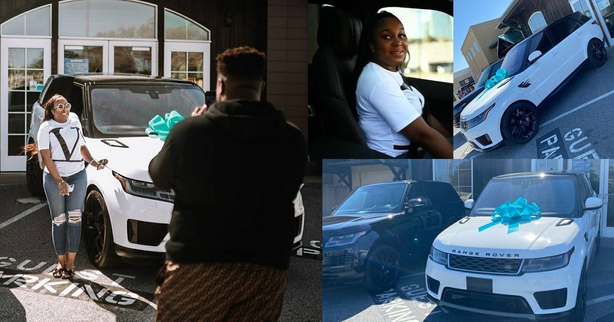Davido’s brother, Adewale gifts his wife, Kani, a Range Rover (photos/video)