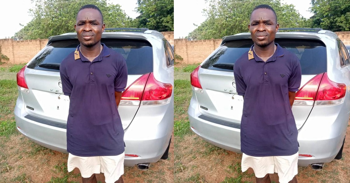 Car wash employee who reportedly absconded with customer’s car arrested in Ogun (photo)