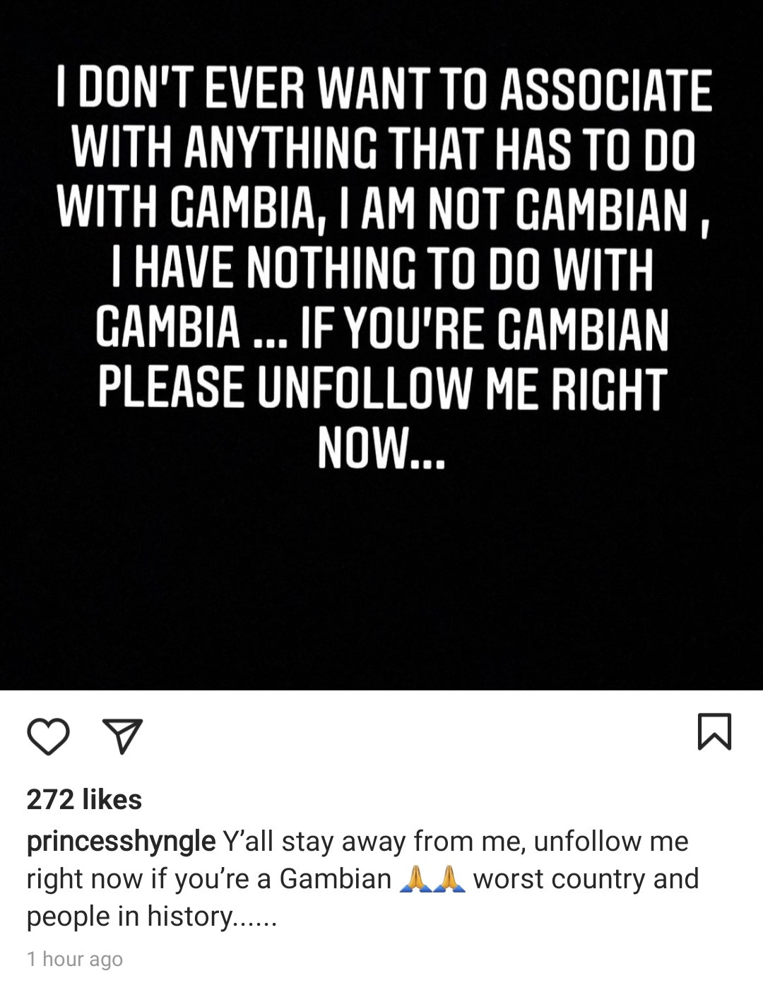 Princess Shyngle denounces 