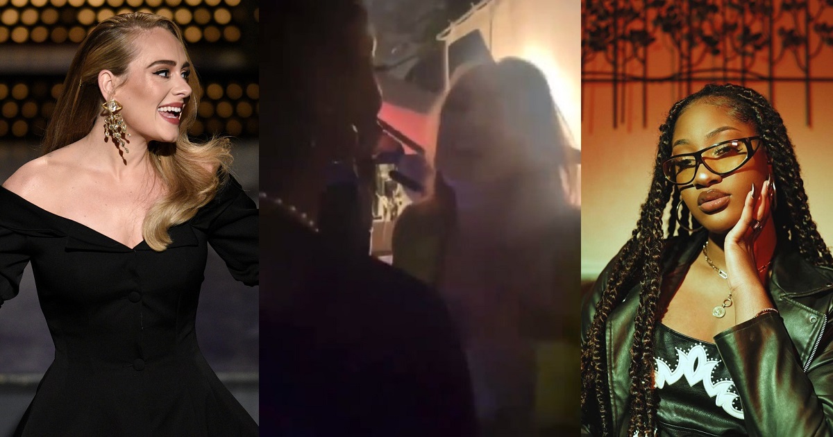 Thrilling moment Adele sang Tem’s ”Try Me” to her (Video)