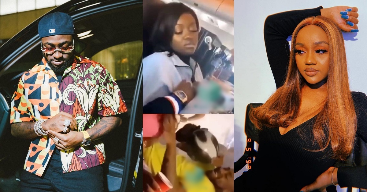 “He has no respect for her at all” – Reactions as old videos of Davido fondling Chioma’s boobs in public resurface