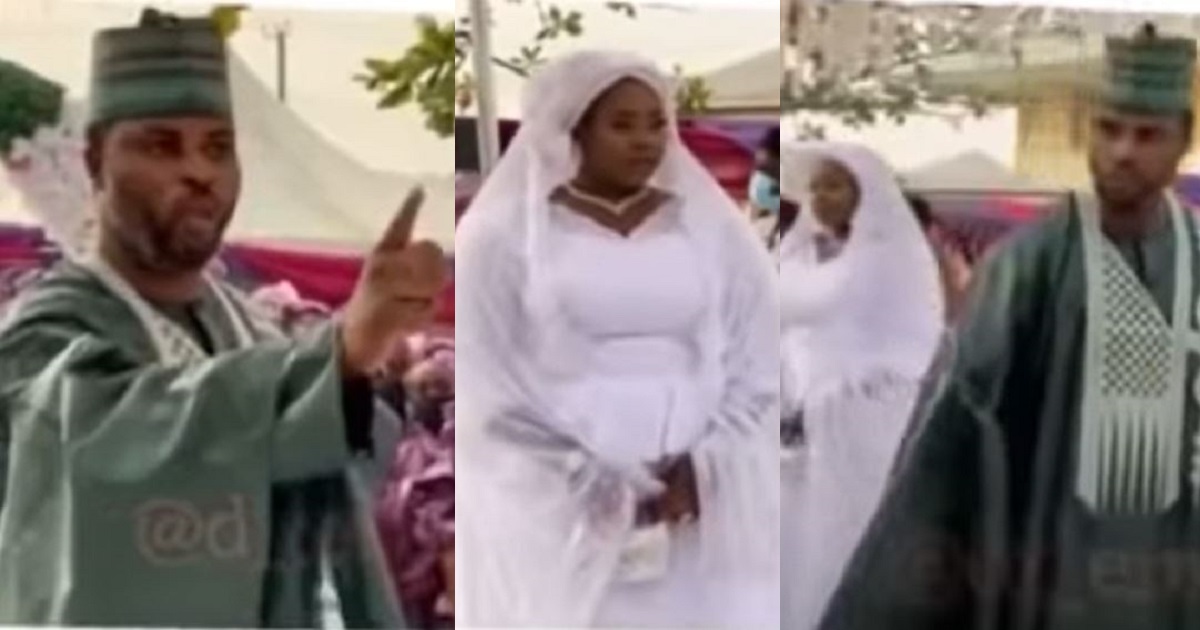 Watch moment a Groom refused to dance at his wedding and warned the MC to stop cajoling him to (Video)