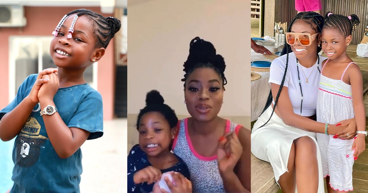 Adorable video of Davido’s daughter, Imade speaking French with her