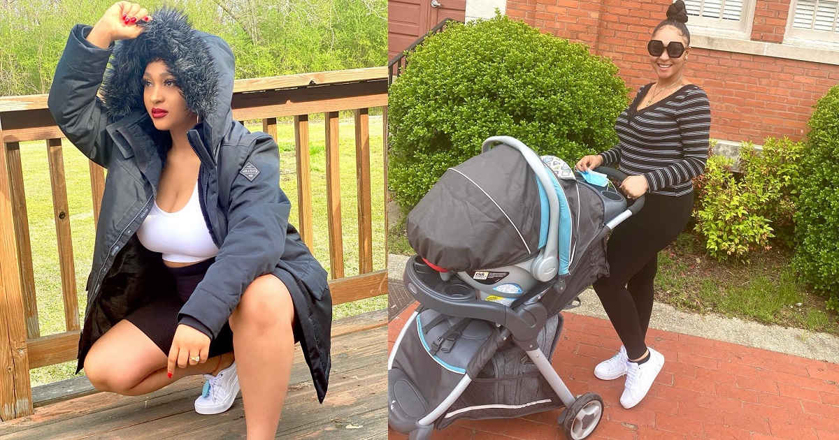 Actress, Rosy Meurer steps out with her son, King