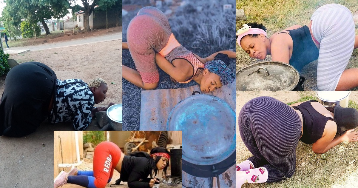 South African women tension the internet as they show off their massive assets in viral “Vuthela” Challenge (Photos)