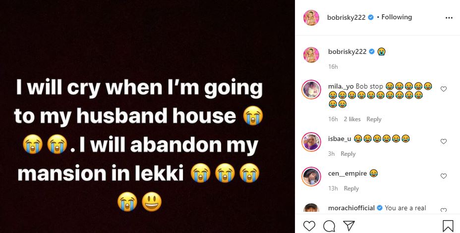 Bobrisky drops