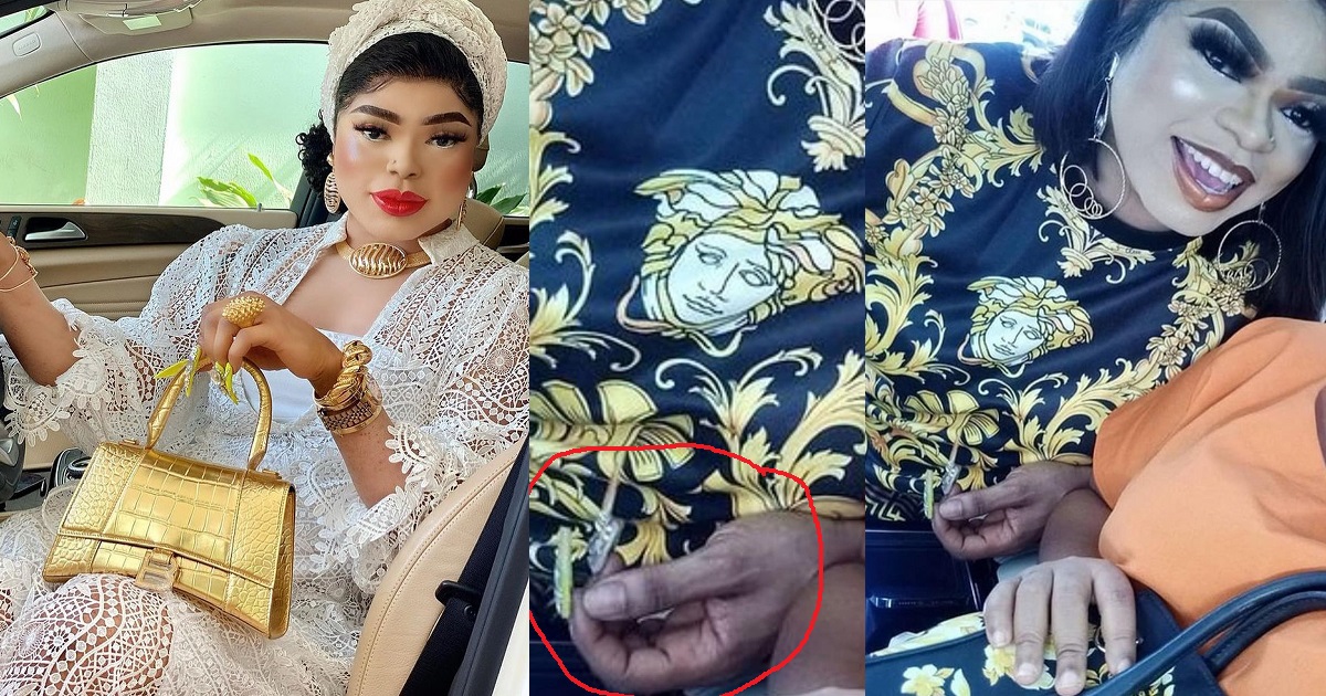 Bobrisky mocked for allegedly using fake skincare products