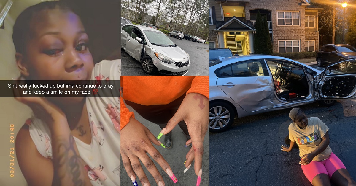 Horrifying moment man ties girlfriend to car steering, drives with her body hanging out (Photos)