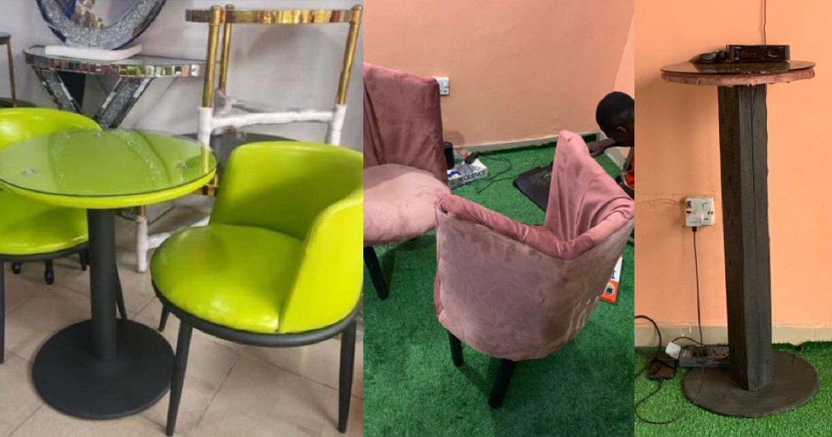 Chef shares photos of the furniture she ordered for her restaurant and what was delivered