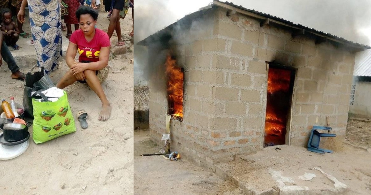 Angry Woman allegedly sets her boyfriend’s house ablaze in Benue