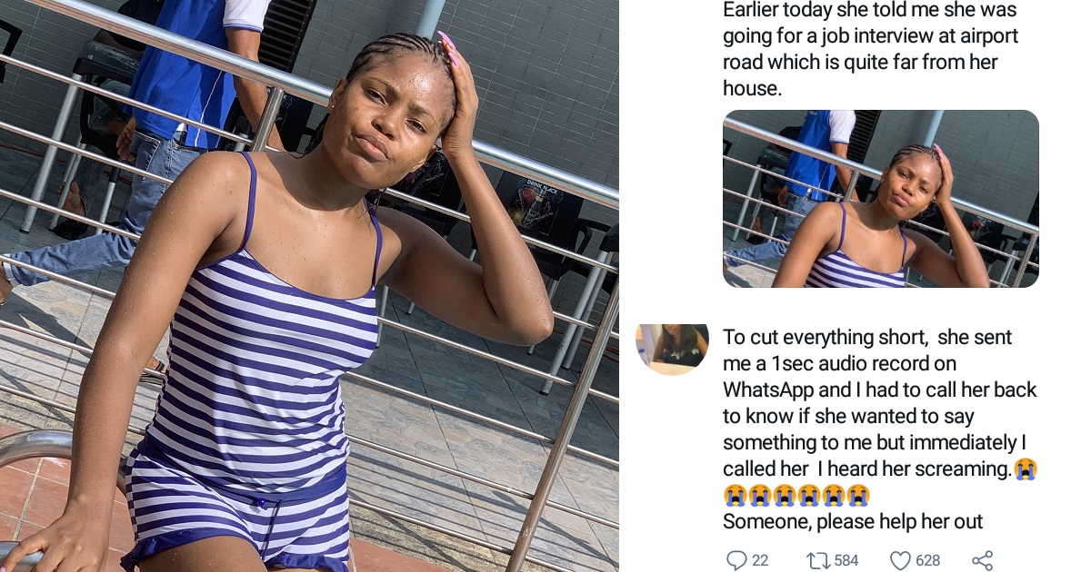 “I called her and heard her screaming” – Lady raises alarm over the disappearance of her friend after she left home for job interview in Akwa Ibom