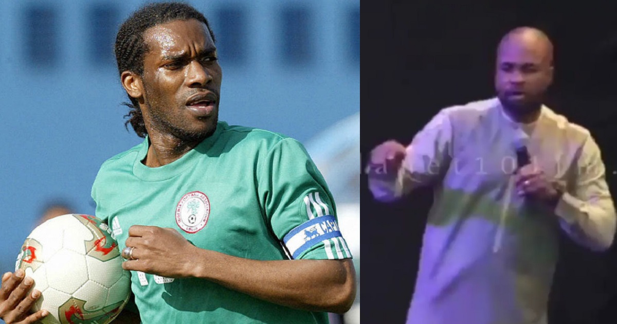 “You are a disgrace” – Pastor slams Jay-Jay Okocha for being the face of betting company (Video)