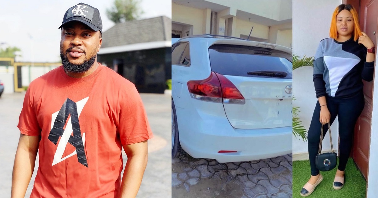 Actor Nosa Rex gifts wife, Deborah, a car (photo)