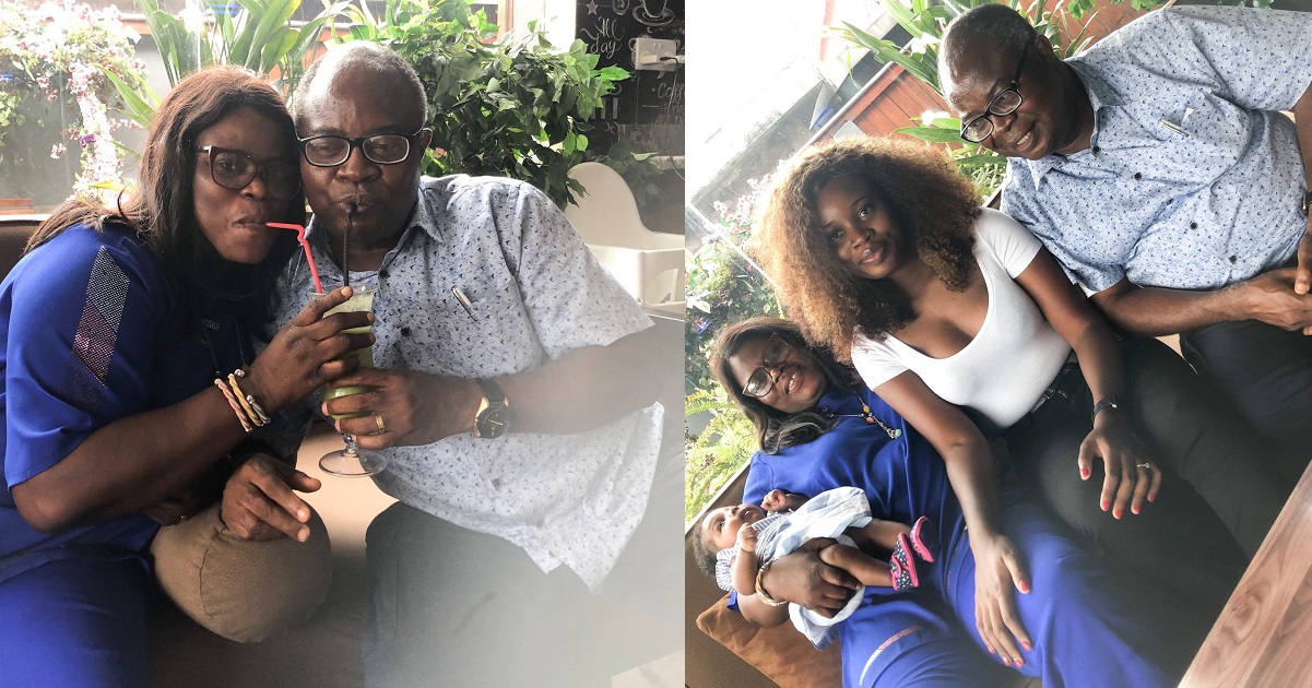 “I took my parents to lunch today” – Nigerian lady writes as she shares beautiful photos of herself, and her parents.