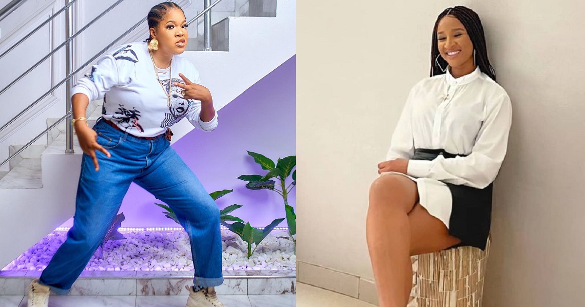 Adesua Etomi and Toyin Abraham battle for the best dressed in hubby’s outfits (photos)