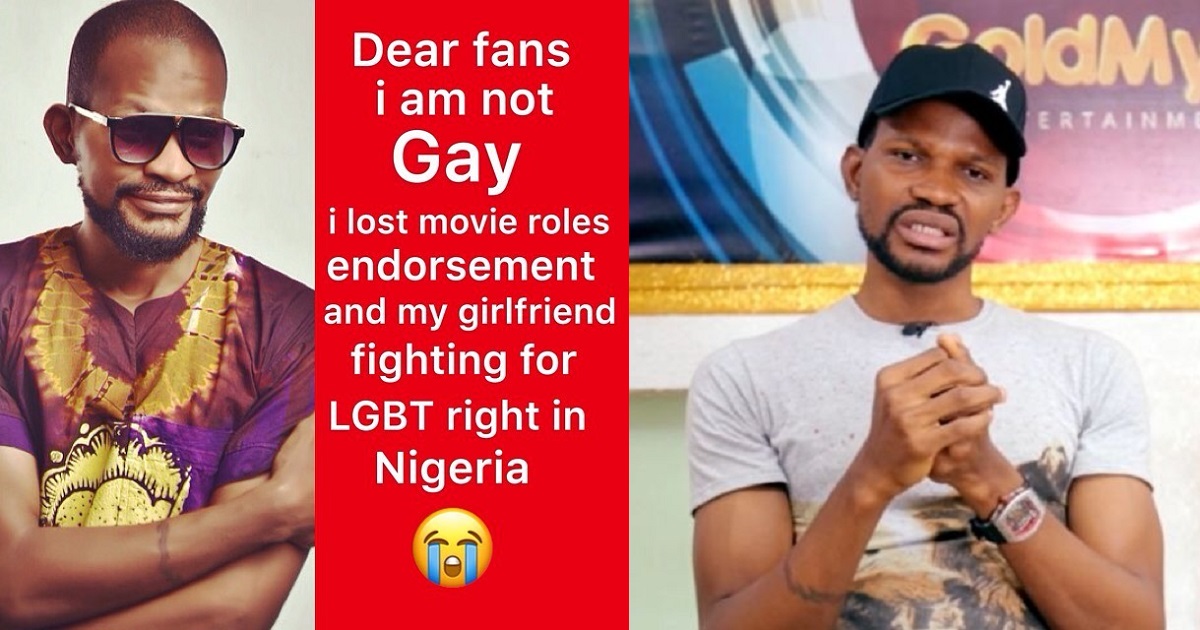 “I’m not gay” – Uche Maduagwu makes U-turn on his sexuality after losing movie roles