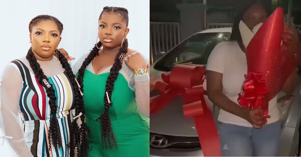 BBNaija’s Dorathy Bachor buys her sister, Cynthia a car as birthday gift.