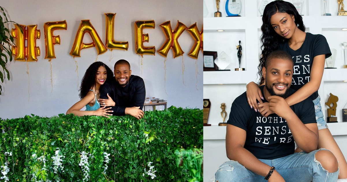 ”Our wedding is happening this year”- Alex Ekubo writes, after proposing to his fiancée, Fancy Acholonu