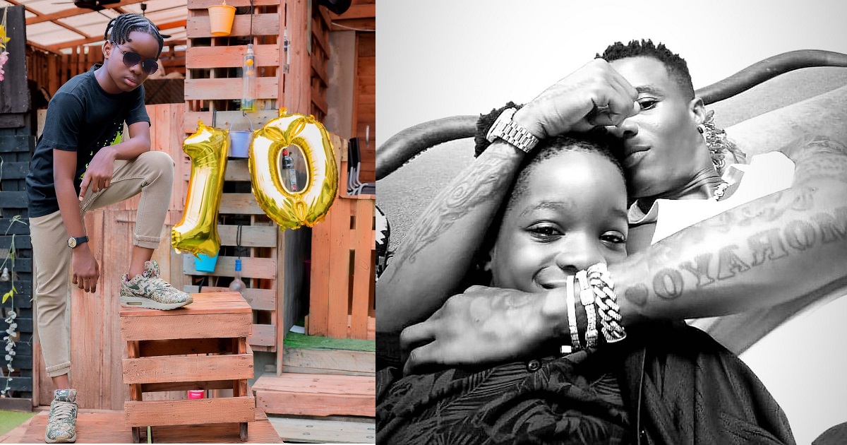 ”My first love” – Wizkid celebrates first son, Boluwatife on his 10th birthday