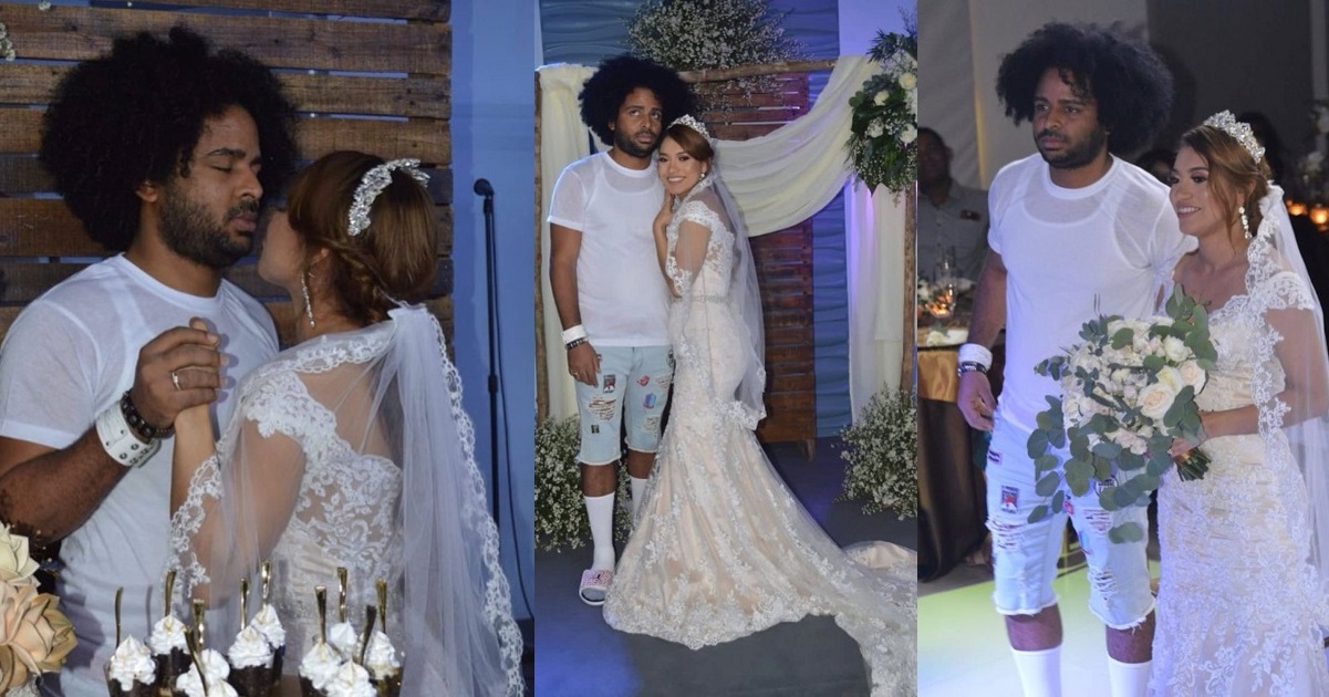 Man goes viral as he shows up at his wedding, dressed in T-shirt and ripped jeans (photos)
