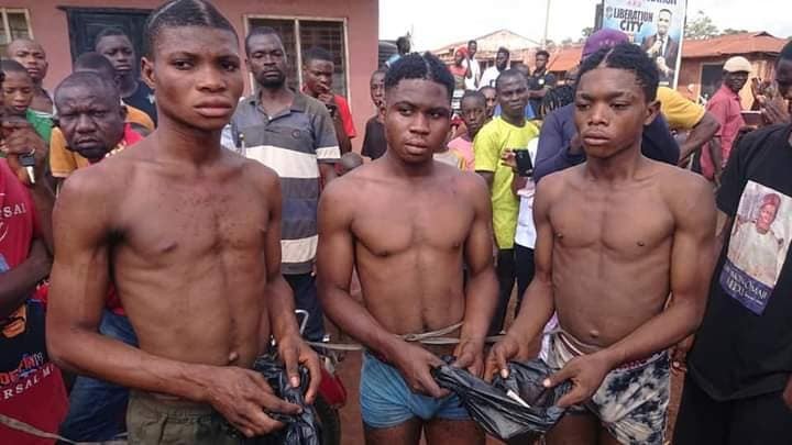 Three young men arrested