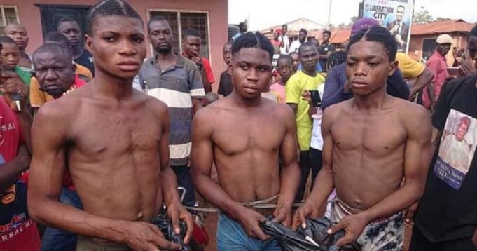 Three young men arrested