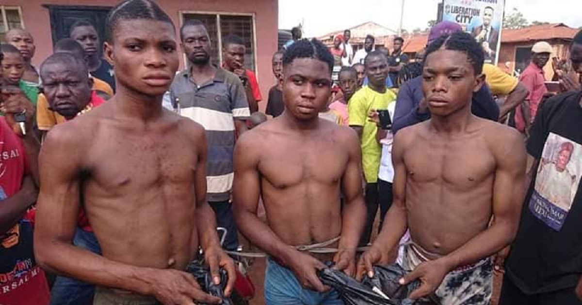 Three young men arrested