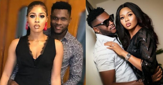 Footballer, Aaron Samuel and wife