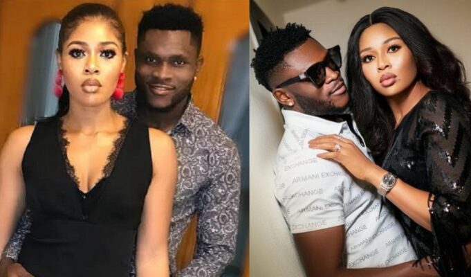 Footballer, Aaron Samuel and wife