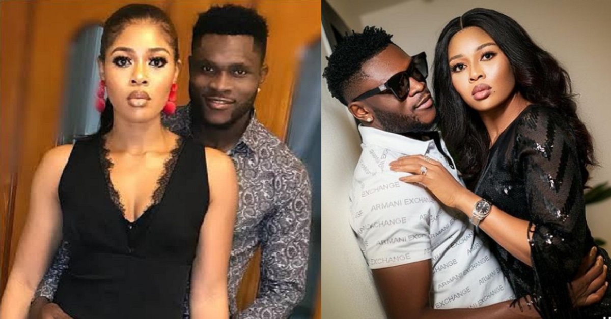 Footballer, Aaron Samuel and wife