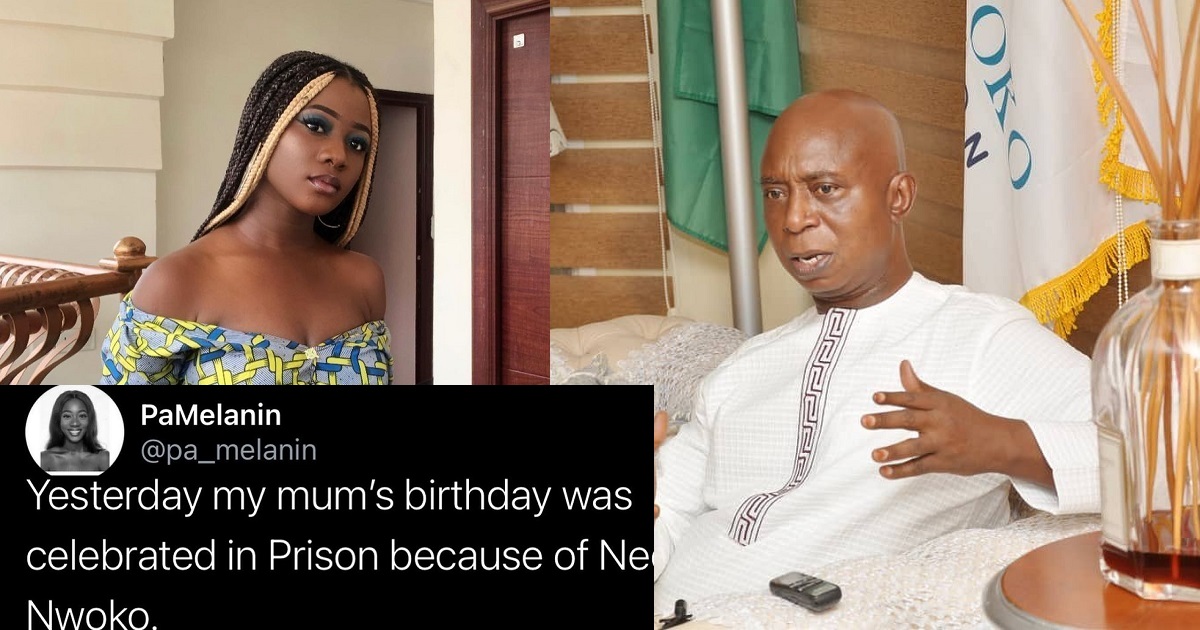 “My mother celebrated her birthday in the prison because of Ned Nwoko” – Young Nigerian Lady cries out