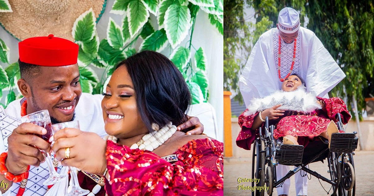 “I promise you that I will always be by your side through thick and thin”- Lady writes as she ties the knot with her husband.