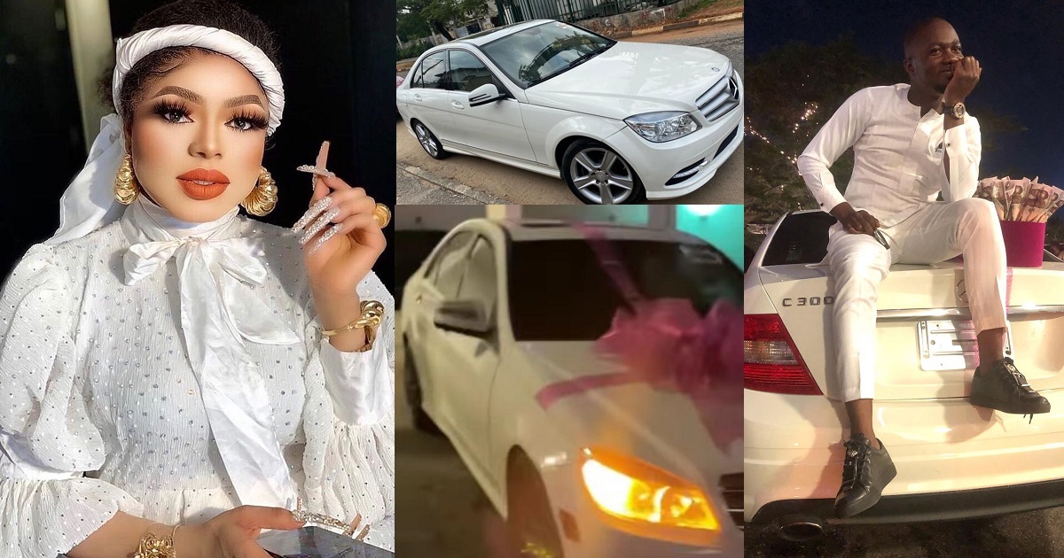 “This is what loyalty got you” – Bobrisky gifts loyal fan brand new Mercedes Benz