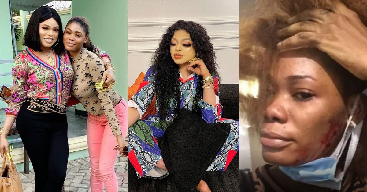 Bobrisky denies maltreating and assaulting his “adopted” Ivorian daughter who drew a tattoo of his name on her body (WATCH)