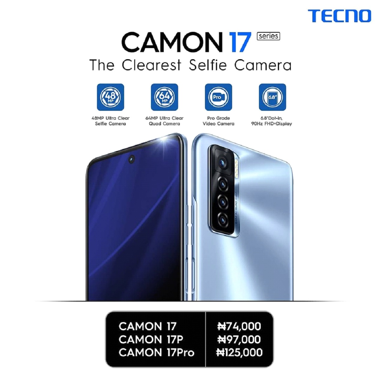 TECNO Camon 17 Makes