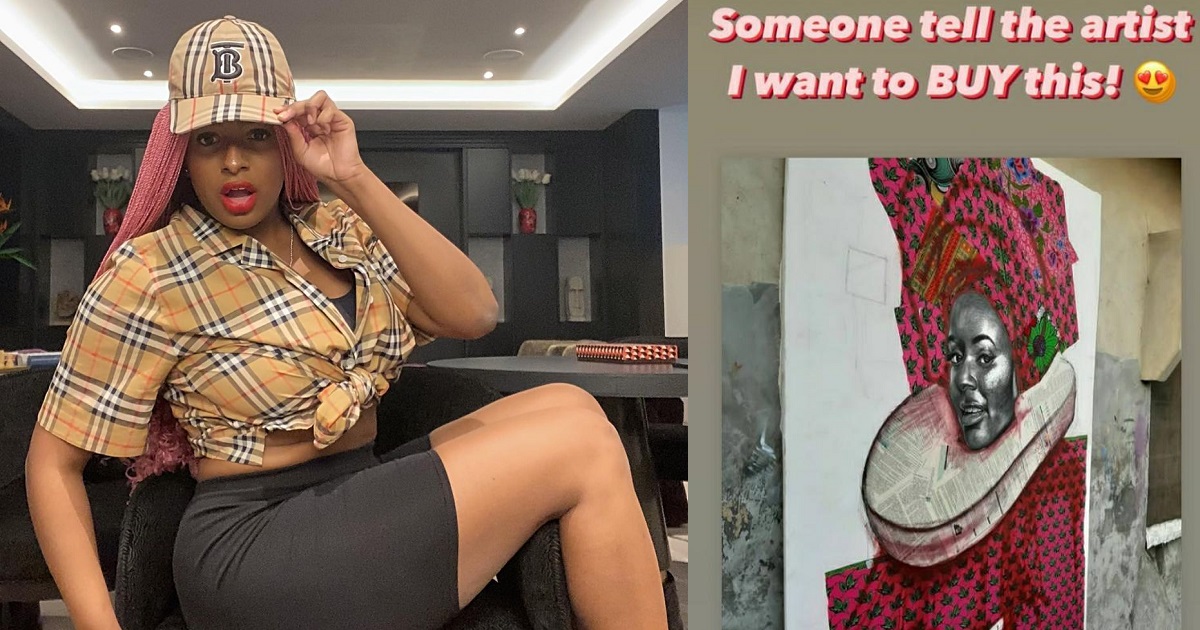 DJ Cuppy laments after being told to pay $3,636.36 for a portrait of herself