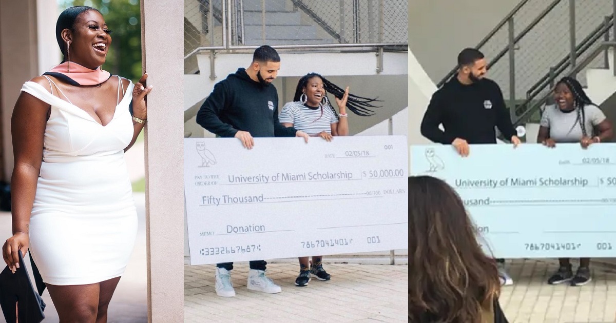 Woman who received $50,000 scholarship in Drake’s ‘God’s Plan’ video celebrate as she’s set to bag her Master’s Degree