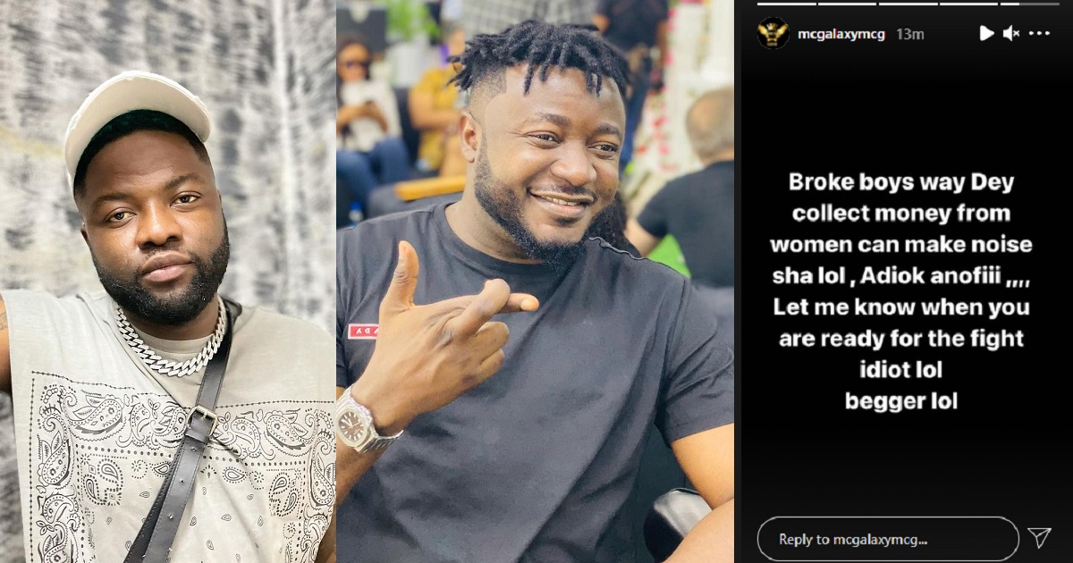 Singer, MC Galaxy responds after rapper, Skales, threatened to beat him; calls him a beggar