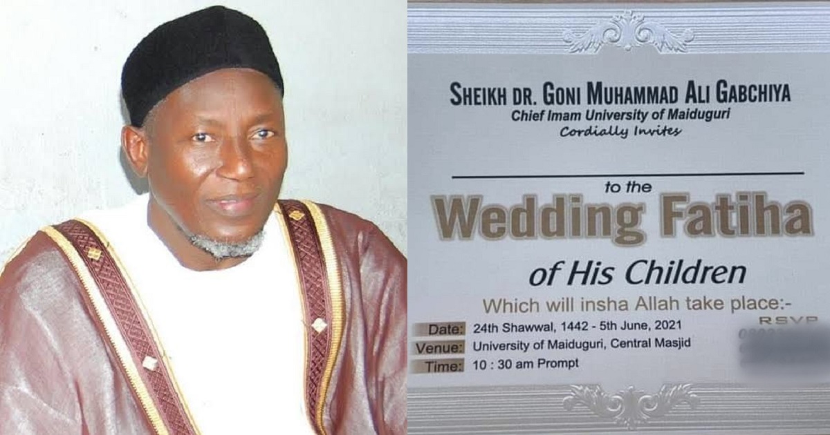 10 children of prominent Islamic scholar, Sheikh Goni Gabchiya, set to wed same day
