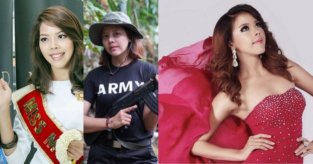 Former beauty queen takes up arms to fight against Myanmar’s military junta as citizens begin revolution (Photos)
