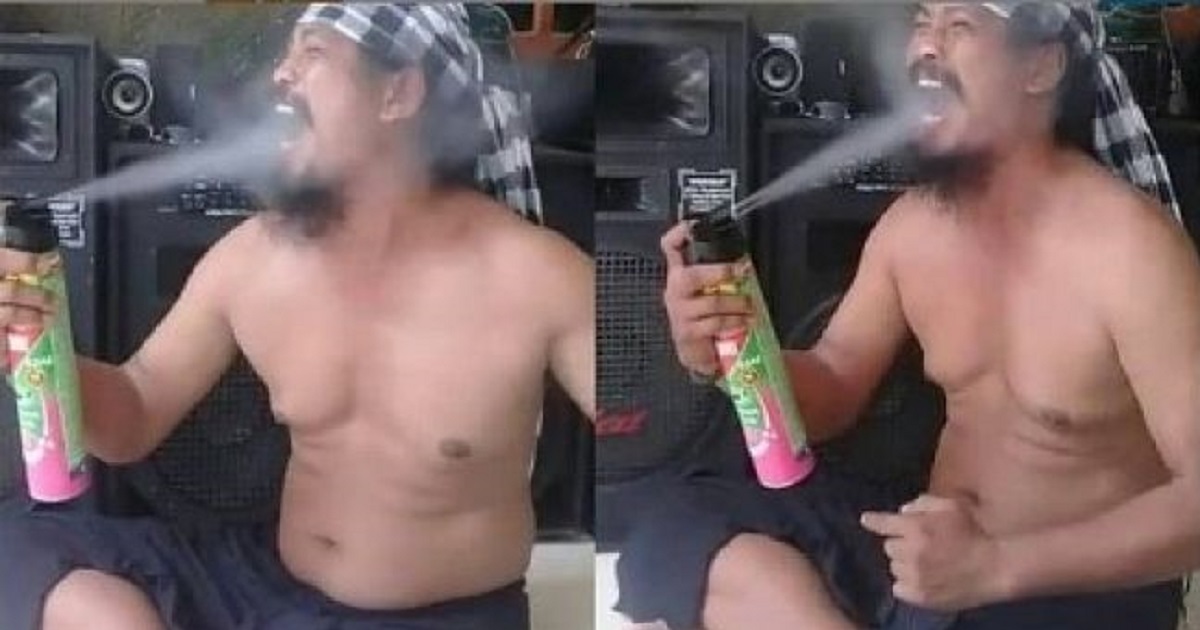 Man who went viral after he sprayed insecticide into his mouth dies