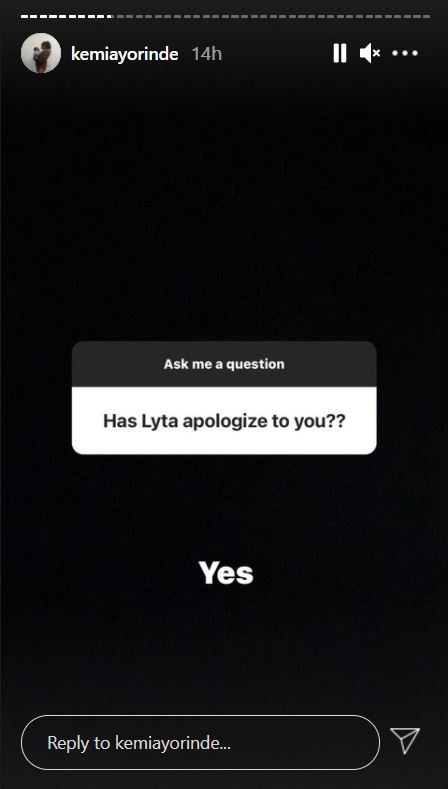 Singer Lyta apologizes